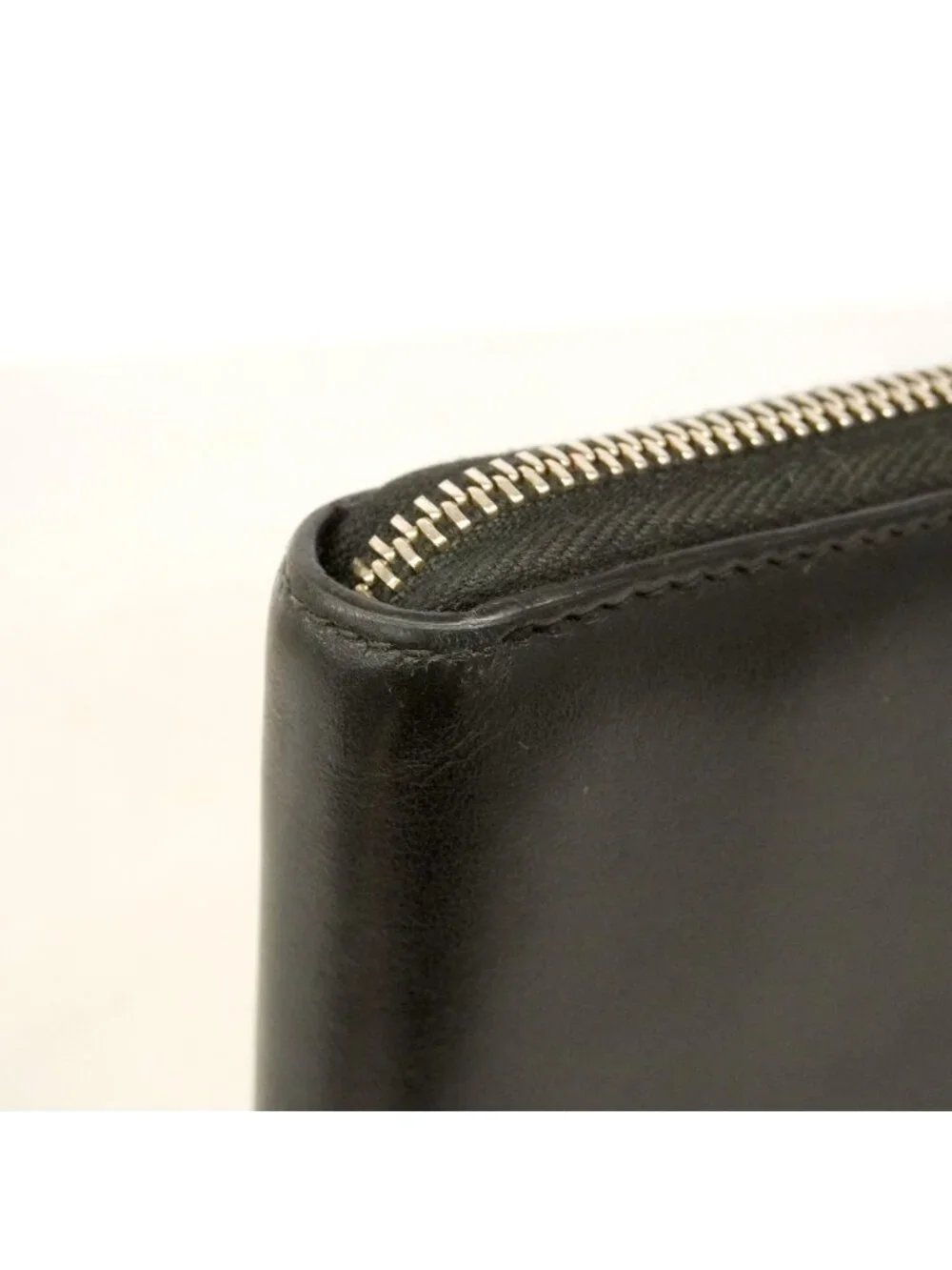 Gucci Wallet Blade Leather Black Silver